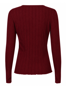 Libertè Essentiel Natalia 9914 mørk rød t-shirt