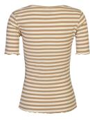 Libertè Essentiel - Libertè Essentiel Natalie brun kortærmet t-shirt Libertè Essentiel - Libertè Essentiel Natalie brun kortærmet t-shirt