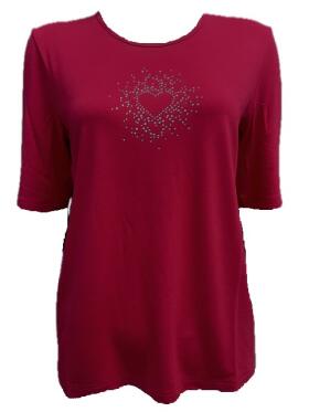 Sunday - Sunday 6245 mørk pink T-Shirt