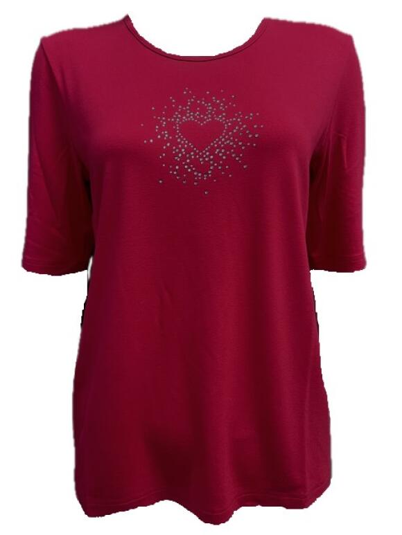 Sunday - Sunday 6245 mørk pink T-Shirt