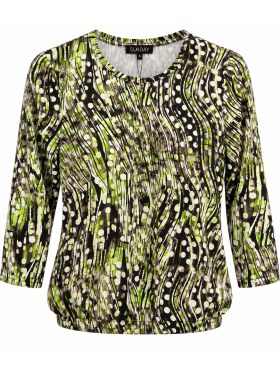 Sunday 6681 lime Bluse Sunday 6681 lime Bluse