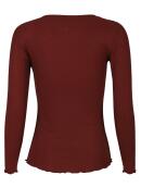 Libertè Natalie bordeaux langærmet t-shirt bagfra