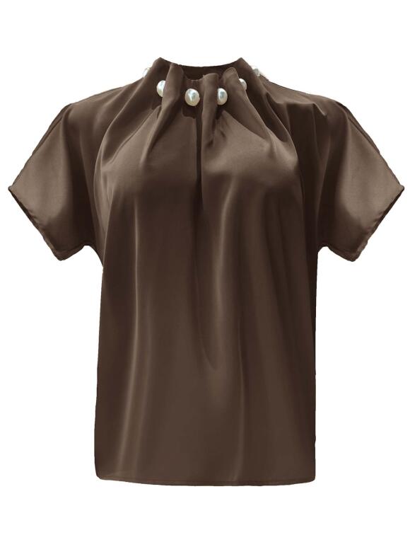 Libertè Essentiel - Libertè Essentiel Pip brun Skjorte/bluse Libertè Essentiel - Libertè Essentiel Pip brun Skjorte/bluse