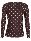 Libertè Essentiel - Libertè Essentiel Mesh plum Bluse