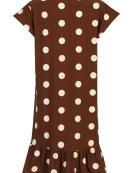 Libertè Essentiel - Libertè Alma frill brun Kjole