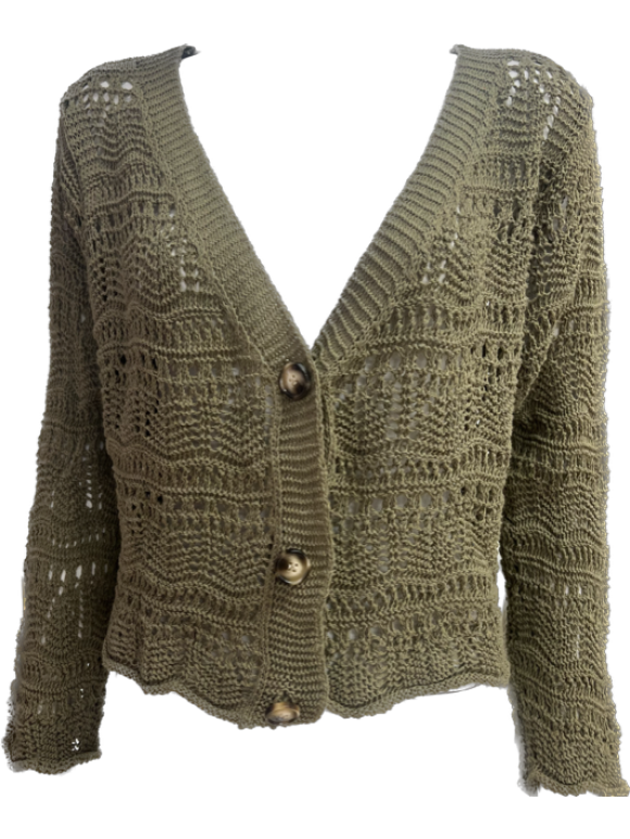 Lisbeth Merrild - Lisbeth Merrild army strik Cardigan Lisbeth Merrild - Lisbeth Merrild army strik Cardigan