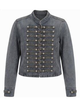 One Two Luxzuz Zantro koksgrå denim Jakke