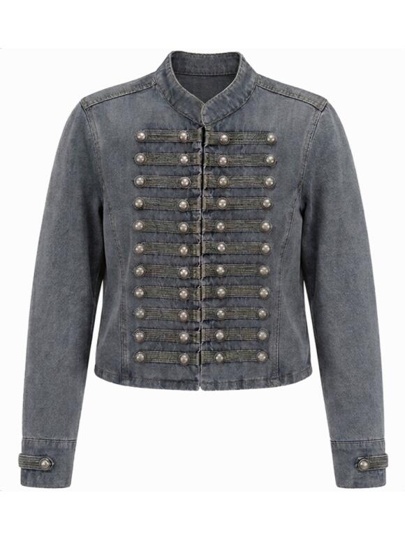 One Two Luxzuz - One Two Luxzuz Zantro koksgrå denim Jakke One Two Luxzuz - One Two Luxzuz Zantro koksgrå denim Jakke