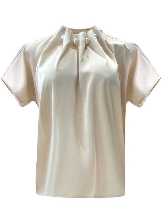 Libertè Essentiel - Libertè Essentiel Pip beige skjorte/bluse