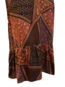 Ofelia - Ofelia Devi brun/rød mønstret kjole