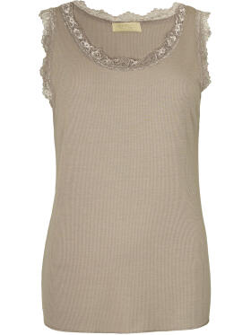 Ofelia - Ofelia Issa mørk beige Top