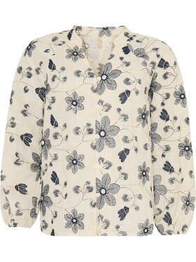Ofelia Flora blå skjorte bluse