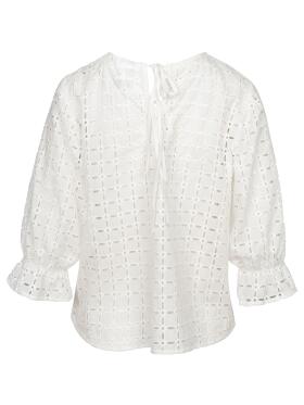 One Two Luxzuz Constan hvid Bluse