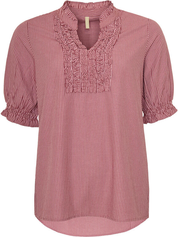 Ofelia - Ofelia Damie bordeaux skjorte bluse