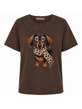 Marta Du Chateau Inge Dog brun T-Shirt