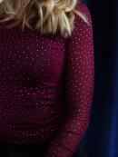 Libertè Essentiel - Libertè Sparkle bordeaux Bluse