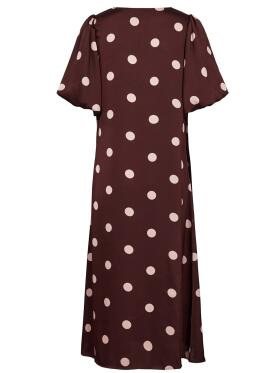 Liberté Essentiel Dotti aubergine kjole