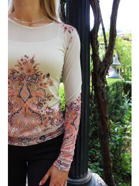 Libertè 22065 creme mesh Bluse