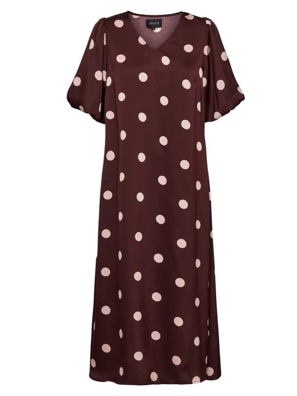 Libertè Essentiel - Liberté Essentiel Dotti aubergine kjole