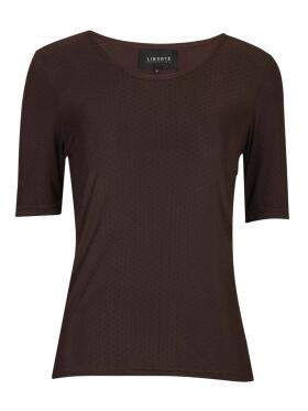 Libertè Essentiel brun mesh T-Shirt