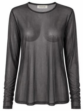 Vanting 9927 sort mesh bluse