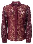 Libertè Essentiel - Libertè Lacy bordeaux blonde skjorte