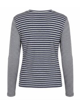 One Two Luxzuz Zegzag marine t-shirt
