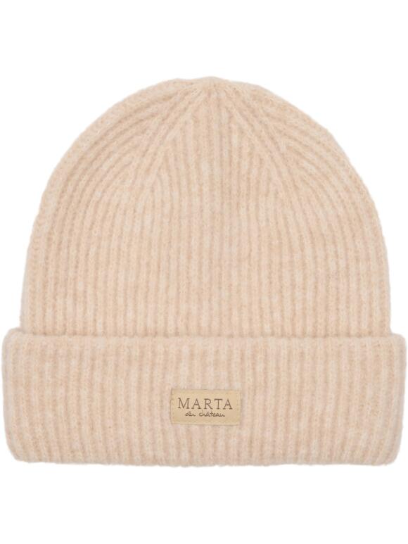 Marta Du Château - Marta Du Chateau Beanie sand strik hue
