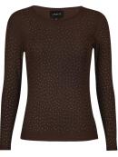 Libertè Essentiel - Libertè Essentiel 22134 brun mesh Bluse Libertè Essentiel - Libertè Essentiel 22134 brun mesh Bluse