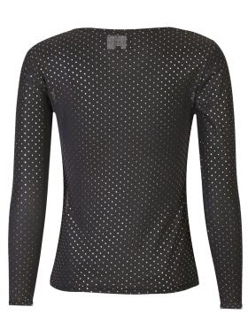 Libertè Sparkle sort mesh bluse