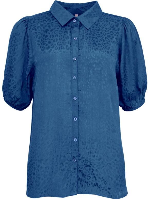 virtuel sne massefylde Boutique Dorthe - Ofelia Elva skjorte/bluse blå