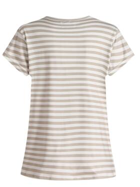 Libertè Alma beige stribet T-Shirt