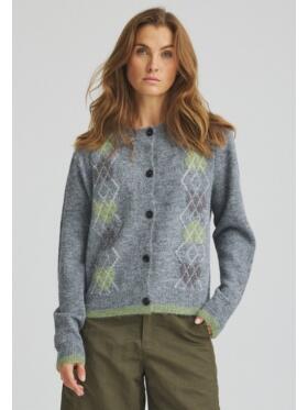 One Two Luxzuz Zazia grå cardigan