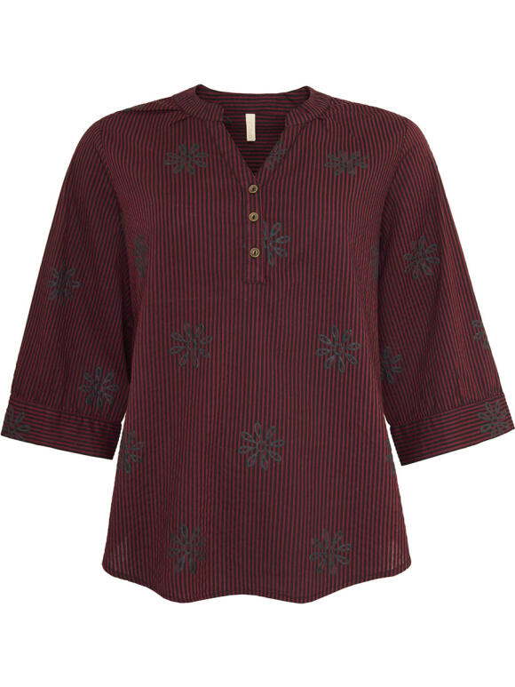 Ofelia - Ofelia Ella bordeaux skjorte/bluse