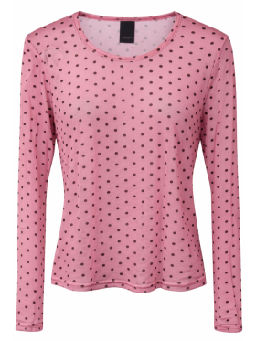 One Two Luxzuz Sigdotti pink mesh bluse