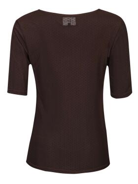 Libertè Essentiel brun mesh T-Shirt