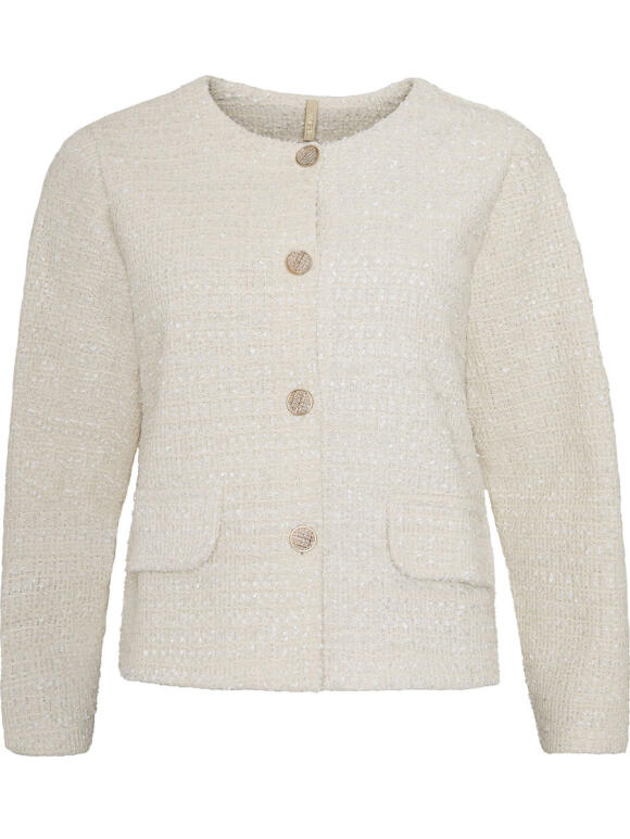 Ofelia - Ofelia Ariel creme boucle Jakke