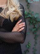 Libertè Essentiel - Libertè Sparkle sort mesh bluse Libertè Essentiel - Libertè Sparkle sort mesh bluse