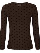 Libertè Mesh brun Bluse