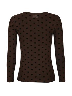 Libertè Mesh brun Bluse