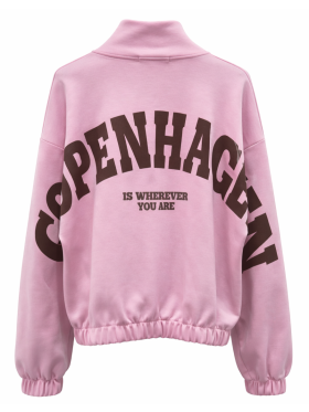 Marta Du Chateau Nete pink sweat cardigan