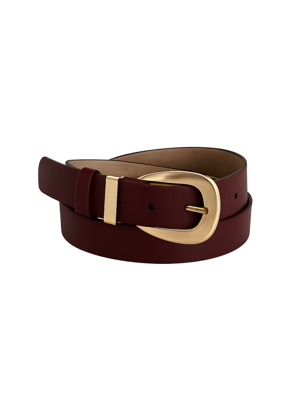 Three M bordeaux Bælte ved Boutique Dorthe