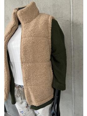 Vanting 255167 beige plys vest