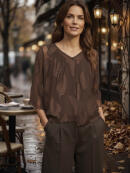 Ofelia - Ofelia Beate brun Bluse
