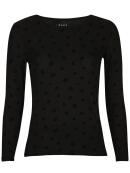 Libertè flock leo sort mesh bluse