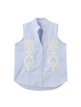 One Two Luxzuz Aleksandrine lyseblå top