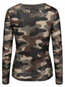 One Two Luxzuz - One Two Luxzuz army Camo mesh Bluse One Two Luxzuz - One Two Luxzuz army Camo mesh Bluse