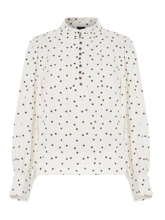 One Two Luxzuz - One Two Luxzuz Flow creme Skjorte bluse