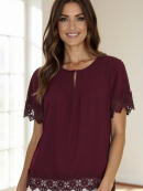 Ofelia - Ofelia Dera bordeaux Bluse