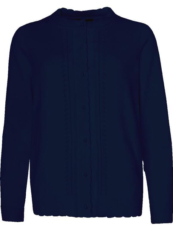 Ofelia - Ofelia Tulle marine blå cardigan
